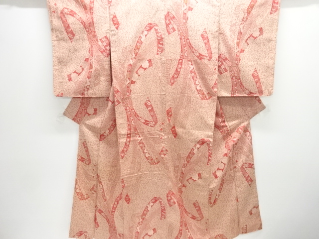 JAPANESE KIMONO / ANTIQUE KIMONO / TAISHO ROMAN STYLE / WOVEN FLOWER